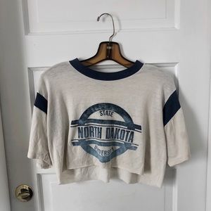 Vintage North Dakota University Crop Tee